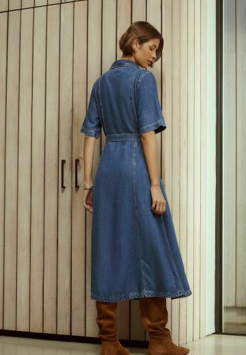 Джинсовое платье