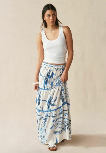 Юбка с воланами