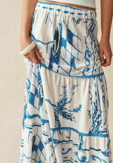 Юбка с воланами