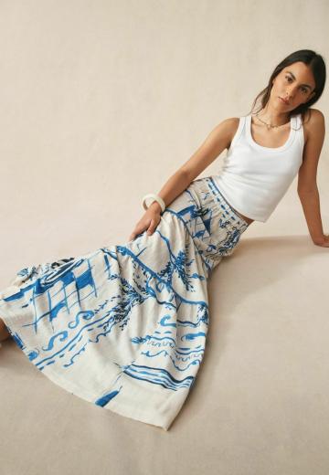 Юбка с воланами