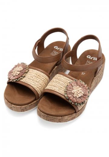 Босоножки на танкетке