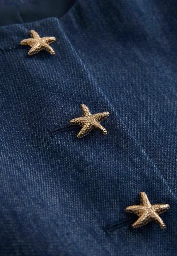 Джинсовая жилетка