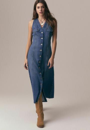 Джинсовый комбинезон