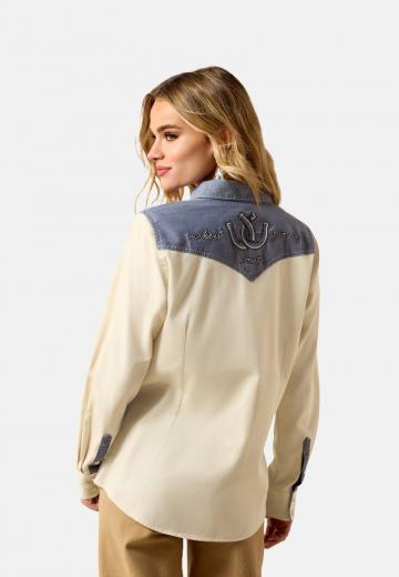 Джинсовая блузка