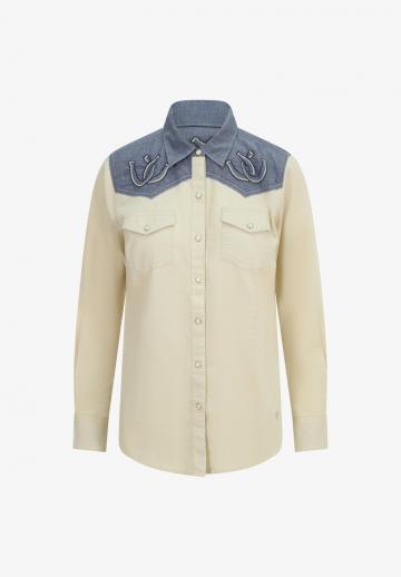 Джинсовая блузка