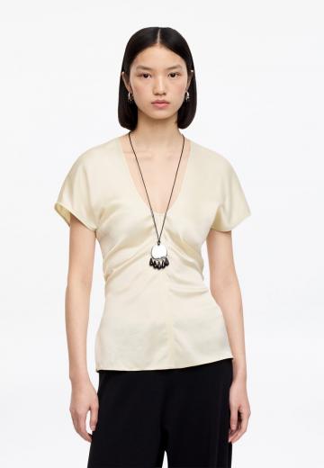 Атласная блузка