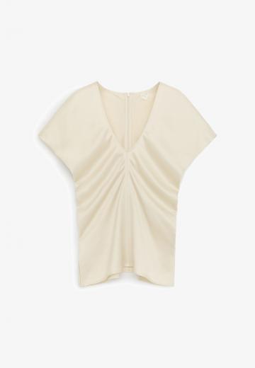 Атласная блузка