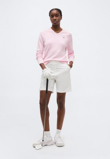 Пуловер с вырезом V