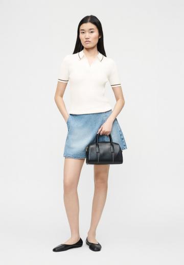 Пуловер с коротким рукавом