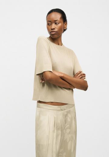 Пуловер с коротким рукавом