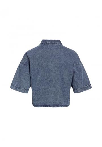 Джинсовая жилетка