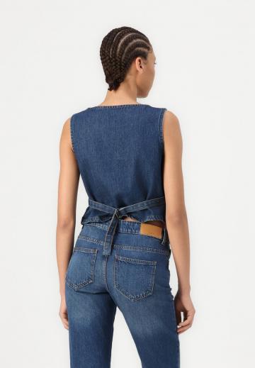 Джинсовый комбинезон