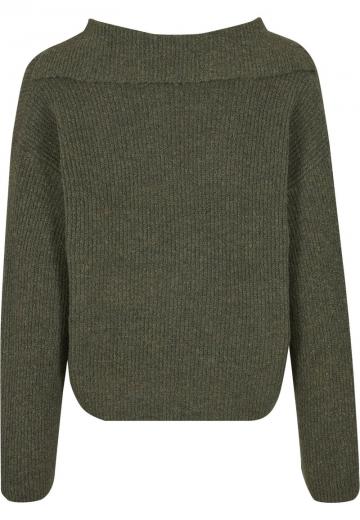 Пуловер с вырезом V