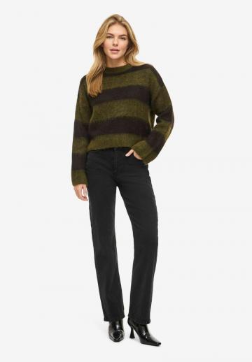 Пуловер в полоску