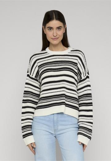 Пуловер в полоску