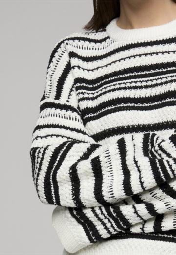 Пуловер в полоску