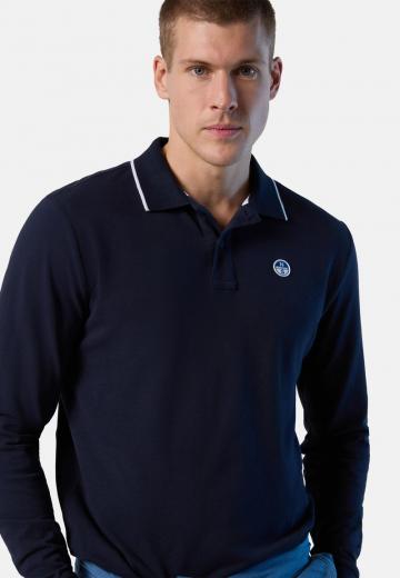 Поло с длинным рукавом