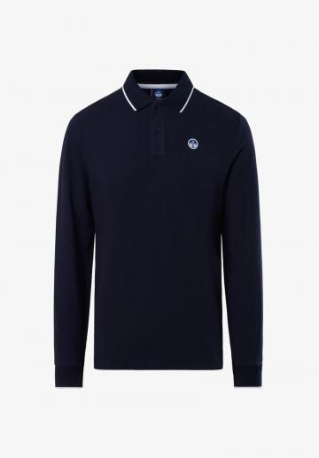 Поло с длинным рукавом