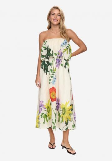 Платье без бретелек