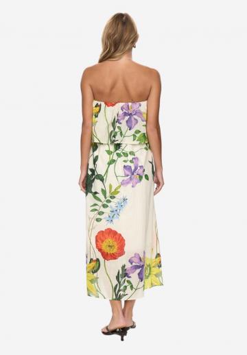 Платье без бретелек