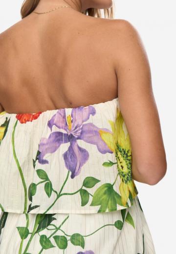 Платье без бретелек