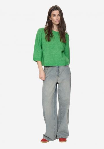 Пуловер с рукавом три четверти