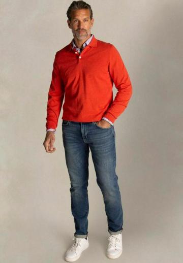 Поло с длинным рукавом