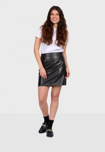 Кожаная юбка