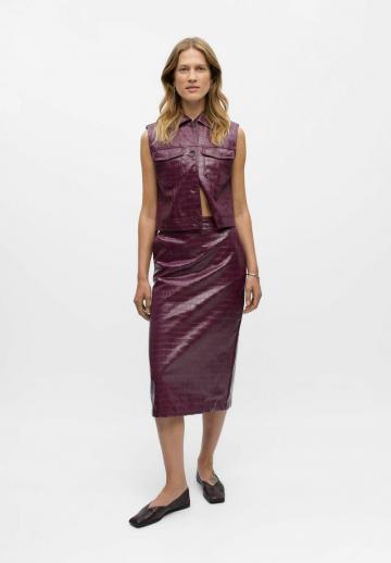 Кожаная юбка