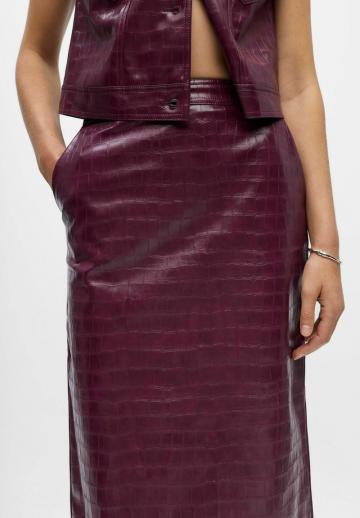 Кожаная юбка