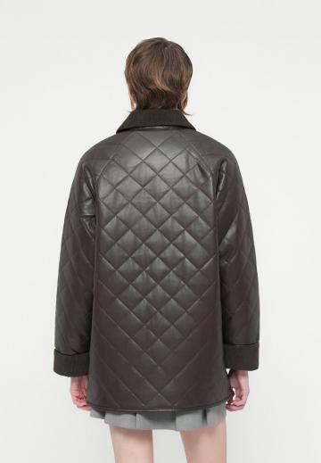 Пальто из искусственной кожи