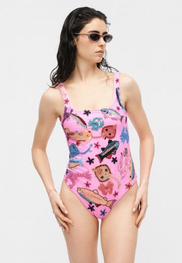 Слитный купальник