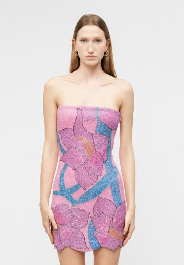 Платье без бретелек