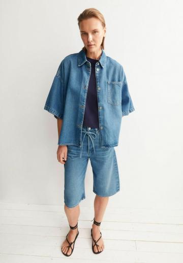 Джинсовая блузка