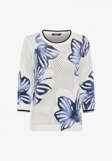 Пуловер с рукавом три четверти