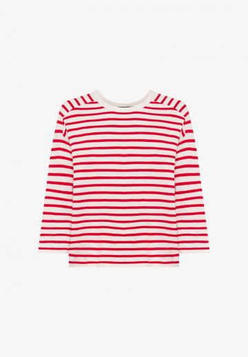 Пуловер в полоску