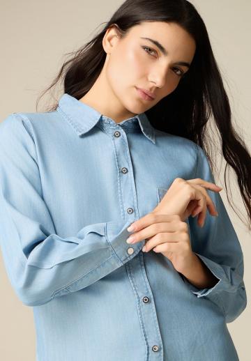 Джинсовая блузка