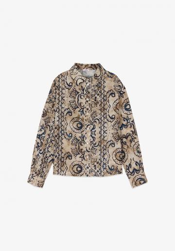 Атласная блузка