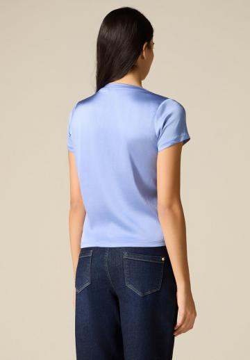 Атласная блузка