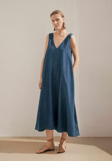 Джинсовое платье