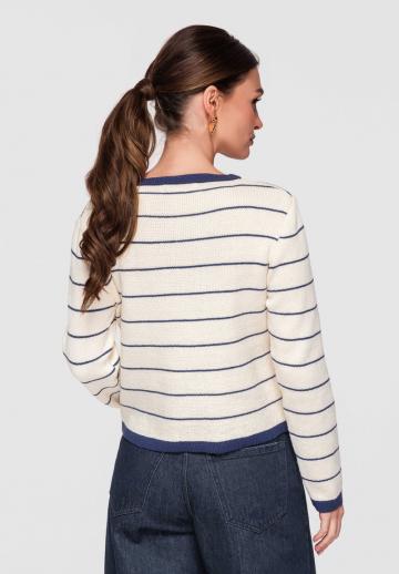 Жаккардовая вязаная кофта