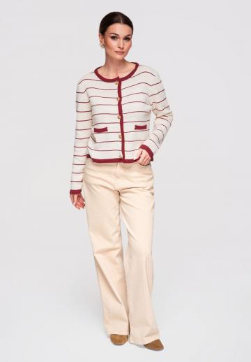 Жаккардовая вязаная кофта