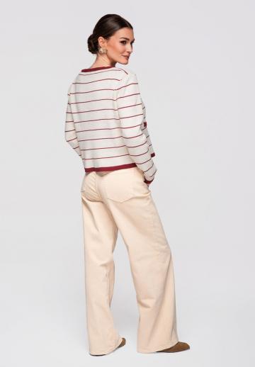 Жаккардовая вязаная кофта