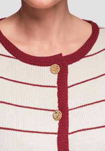 Жаккардовая вязаная кофта