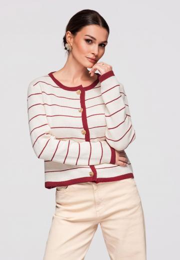 Жаккардовая вязаная кофта