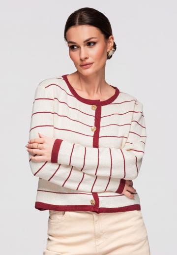 Жаккардовая вязаная кофта