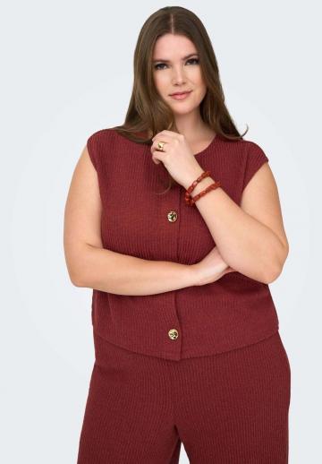 Вязаный жилет