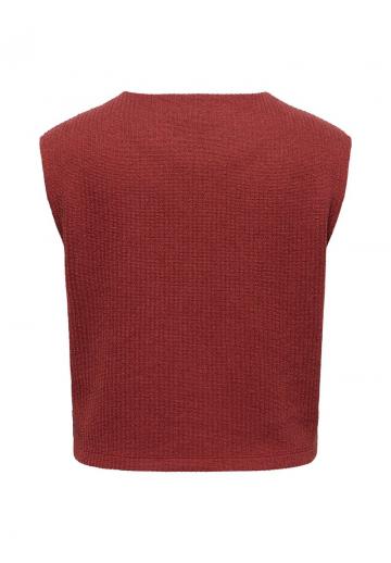 Вязаный жилет