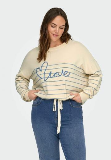 Пуловер в полоску