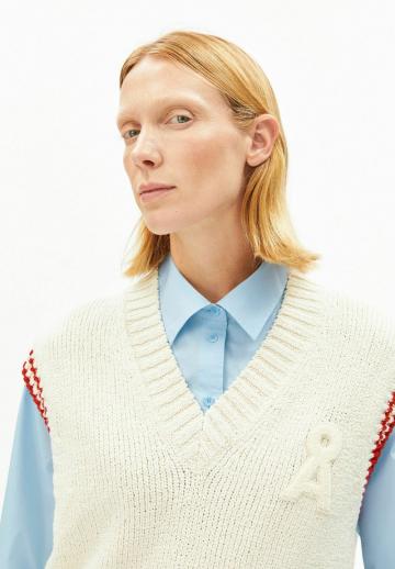 Пуловер без рукавов